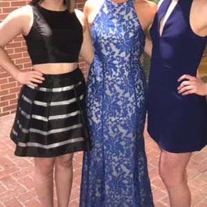 Long open back long dress